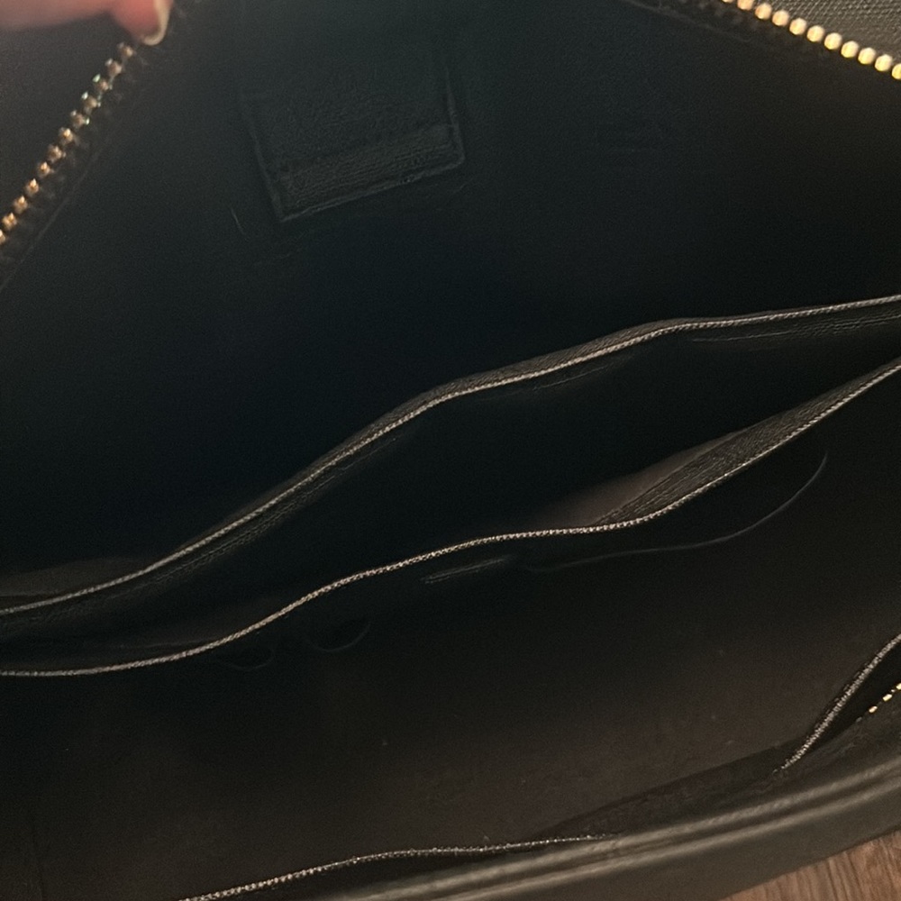 Dagne Dover Signature Legend Black Coated Canvas Large Tote - Picture 15 of 16